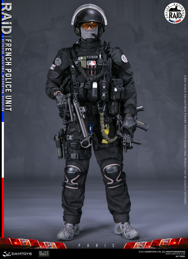 Y75-21 1//6 scale DAMTOYS 78061 FRENCH POLICE Tactical vest set