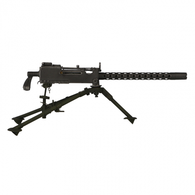 Diecast M1919 Browning Machinegun with M2 Tripod (Grey) Soldier Story